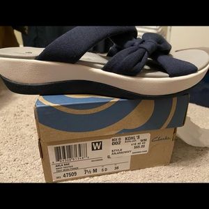 Clark’s slip on sandals